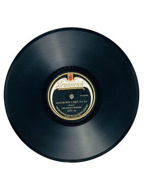 Carl Fentons Orchestra Leave Me With A Smile 10in Shellac 78 RPM Brunswick 2177